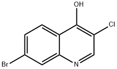 3-Chloro-7-bromo-4-hydroxyquinoline 结构式