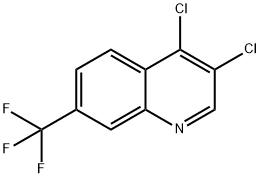 3,4-Dichloro-7-trifluoromethylquinoline Struktur