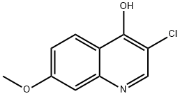 3-氯-7-甲氧基喹啉-4-醇 结构式