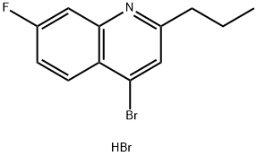 4-Bromo-7-fluoro-2-propylquinoline hydrobromide Struktur