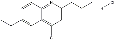 4-Chloro-6-ethyl-2-propylquinoline hydrochloride,1204809-99-3,结构式