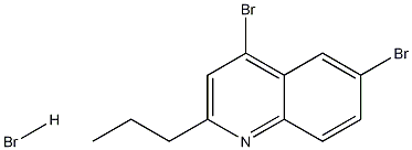 4,6-Dibromo-2-propylquinoline hydrobromide Struktur