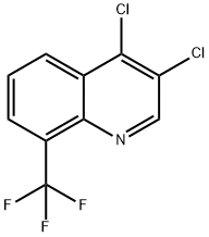 3,4-Dichloro-8-trifluoromethylquinoline Struktur