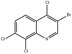 3-Bromo-4,7,8-trichloroquinoline Structure