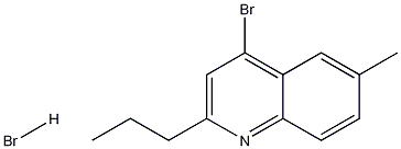 4-Bromo-6-methyl-2-propylquinoline hydrobromide Struktur