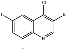 3-Bromo-4-chloro-6,8-difluoroquinoline Struktur