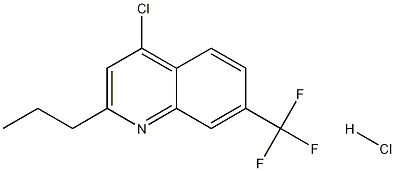 4-Chloro-2-propyl-7-trifluoromethylquinoline hydrochloride Structure