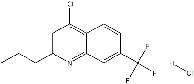 4-Chloro-2-propyl-7-trifluoromethylquinoline hydrochloride 结构式