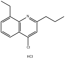 4-Chloro-8-ethyl-2-propylquinoline hydrochloride 化学構造式