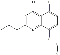 2-Propyl-4,5,8-trichloroquinoline hydrochloride Struktur