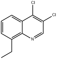 3,4-Dichloro-8-ethylquinoline 结构式