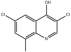 3,6-Dichloro-4-hydroxy-8-methylquinoline Structure