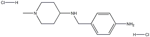 N-(4-aminobenzyl)-1-methylpiperidin-4-amine dihydrochloride Structure