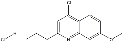 4-Chloro-7-methoxy-2-propylquinoline hydrochloride 化学構造式