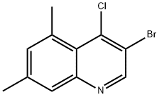 3-Bromo-4-chloro-5,7-dimethylquinoline Struktur
