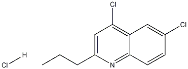 4,6-Dichloro-2-propylquinoline hydrochloride Struktur