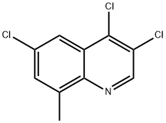 8-Methyl-3,4,6-trichloroquinoline Struktur