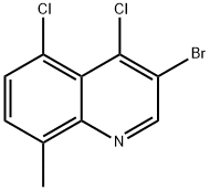 3-Bromo-4,5-dichloro-8-methylquinoline Struktur