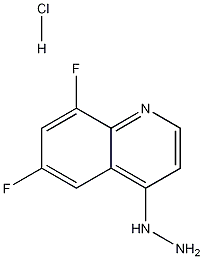 4-Hydrazino-6,8-difluoroquinoline hydrochloride,1204810-72-9,结构式