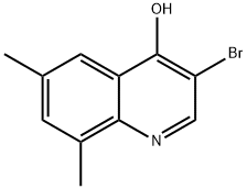 3-Bromo-6,8-dimethyl-4-hydroxyquinoline Struktur