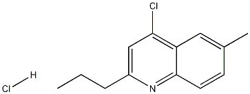 4-Chloro-6-methyl-2-propylquinoline hydrochloride,1204810-77-4,结构式
