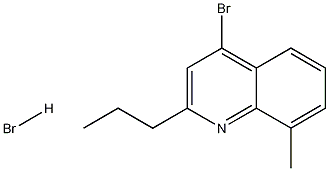 4-Bromo-8-methyl-2-propylquinoline hydrobromide 化学構造式