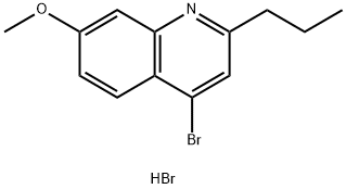 4-Bromo-7-methoxy-2-propylquinoline hydrobromide Struktur