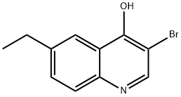 3-Bromo-6-ethyl-4-hydroxyquinoline Struktur