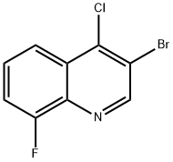 3-Bromo-4-chloro-8-fluoroquinoline Struktur
