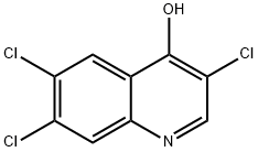 3,6,7-Trichloro-4-hydroxyquinoline Struktur