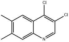 3,4-Dichloro-6,7-dimethylquinoline Struktur