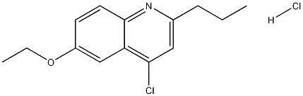 4-Chloro-6-ethoxy-2-propylquinoline hydrochloride 结构式