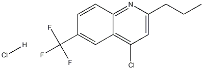4-Chloro-2-propyl-6-trifluoromethylquinoline hydrochloride Structure