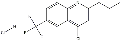 4-Chloro-2-propyl-6-trifluoromethylquinoline hydrochloride Struktur