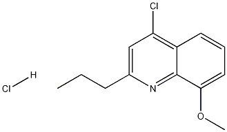 4-Chloro-8-methoxy-2-propylquinoline hydrochloride Struktur