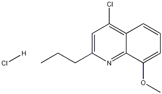 4-Chloro-8-methoxy-2-propylquinoline hydrochloride 化学構造式