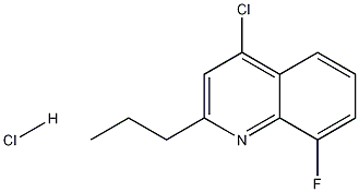 4-Chloro-8-fluoro-2-propylquinoline hydrochloride Struktur