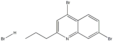 4,7-Dibromo-2-propylquinoline hydrobromide Structure