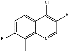 4-Chloro-3,7-dibromo-8-methylquinoline Structure