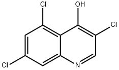 3,5,7-Trichloro-4-hydroxyquinoline Struktur