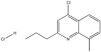4-Chloro-8-methyl-2-propylquinoline hydrochloride,1204811-27-7,结构式
