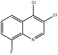 3,4-Dichloro-8-fluoroquinoline Struktur