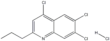 2-Propyl-4,6,7-trichloroquinoline hydrochloride,1204811-30-2,结构式