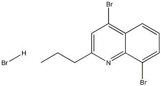 4,8-Dibromo-2-propylquinoline hydrobromide 化学構造式