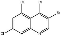 3-Bromo-4,5,7-trichloroquinoline Struktur