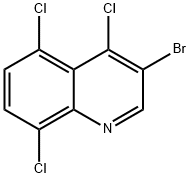 3-Bromo-4,5,8-trichloroquinoline Structure