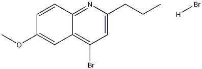 4-Bromo-6-methoxy-2-propylquinoline hydrobromide Struktur