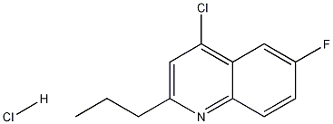 4-Chloro-6-fluoro-2-propylquinoline hydrochloride Struktur