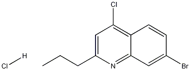 4-Chloro-7-bromo-2-propylquinoline hydrochloride,1204811-63-1,结构式
