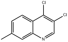 3,4-Dichloro-7-methylquinoline 结构式
